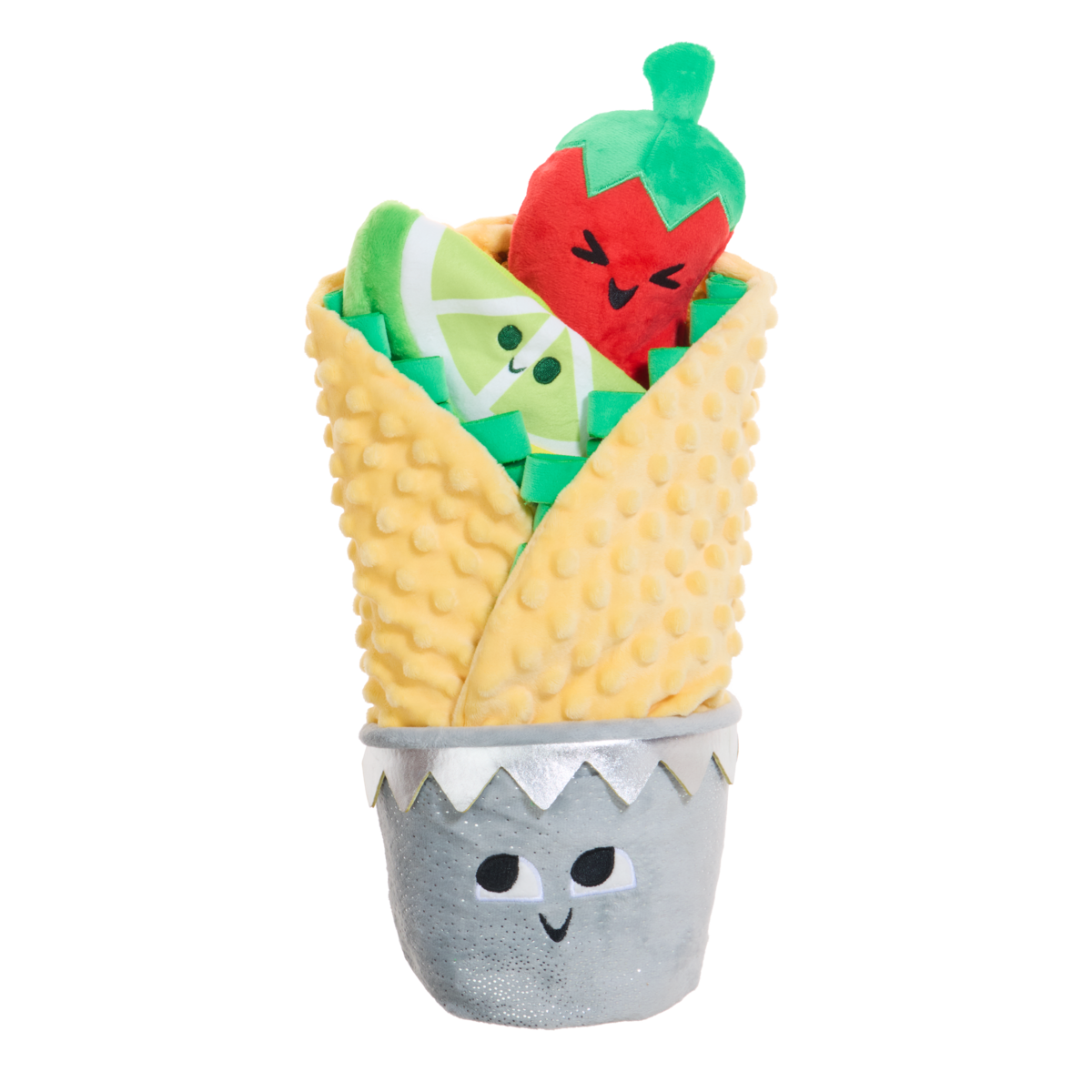 Extra-Snuffed Burrito Plush Extra-Large + Multi-Part + Enrichment Dog Toy