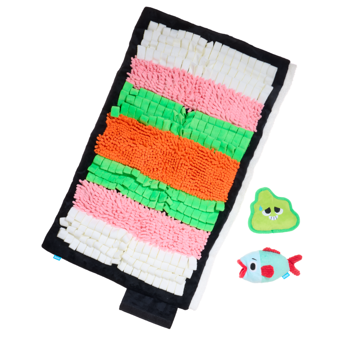 Chewshi Roll Snuffle Mat Plush Extra-Large + Multi-Part + Enrichment Dog Toy