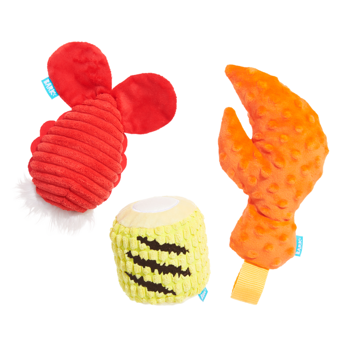 The Maine Event Plush Multi-Part Dog Toy