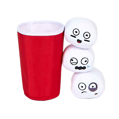 Bark Pong Cup Plush Multi-Part + Fetch Dog Toy