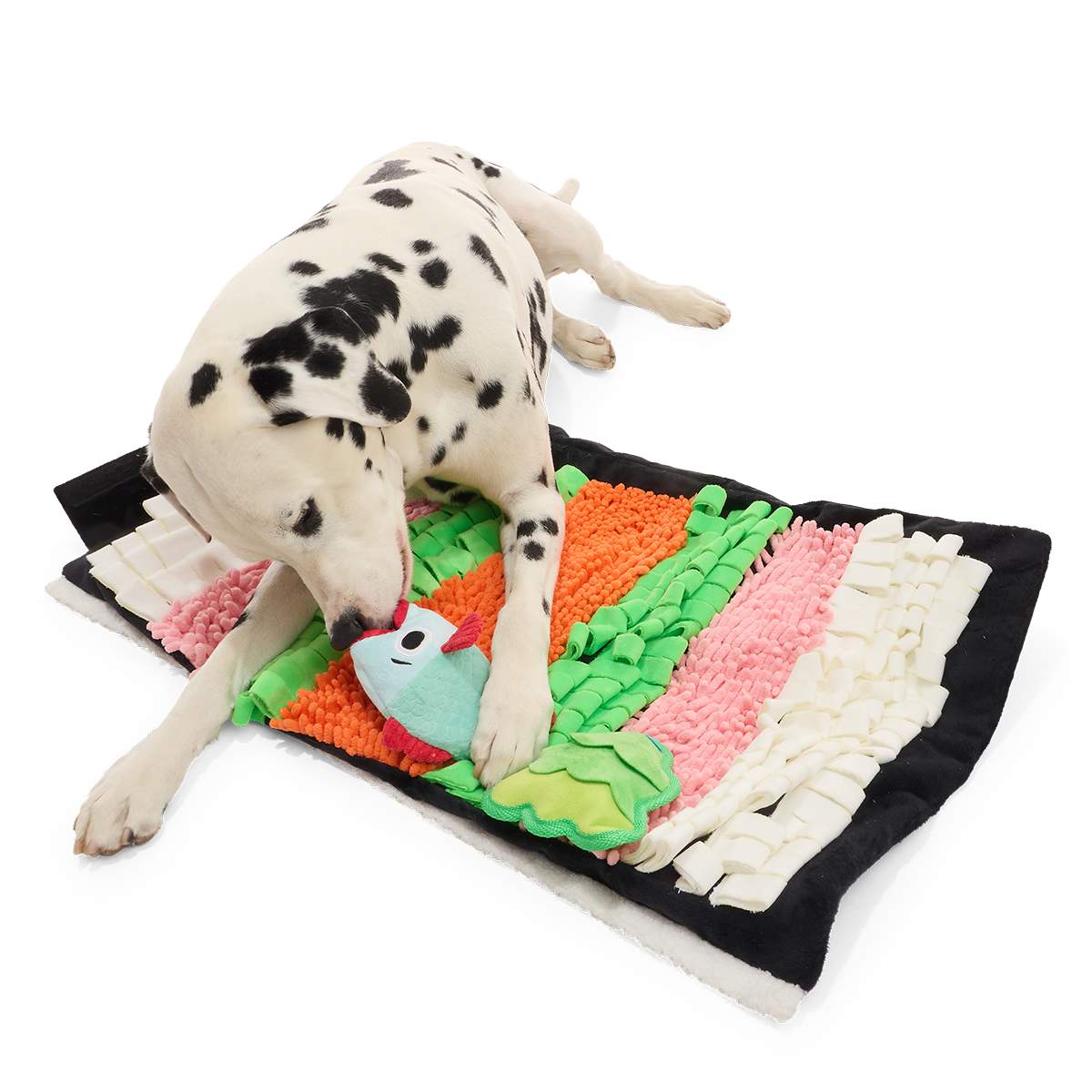 Chewshi Roll Snuffle Mat Plush Extra-Large + Multi-Part + Enrichment Dog Toy