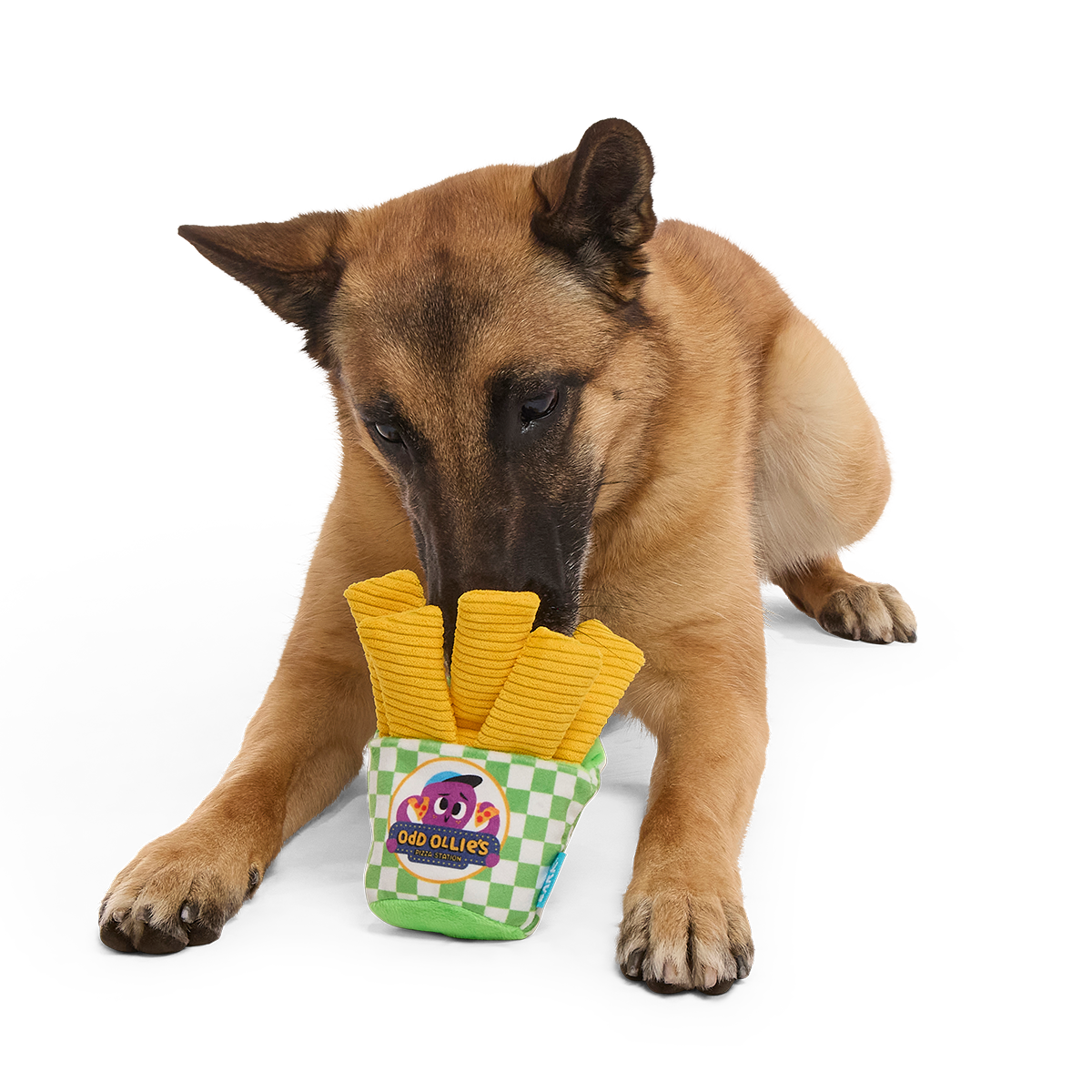 Crinkle Mutt Fries Plush Tug + Enrichment Dog Toy