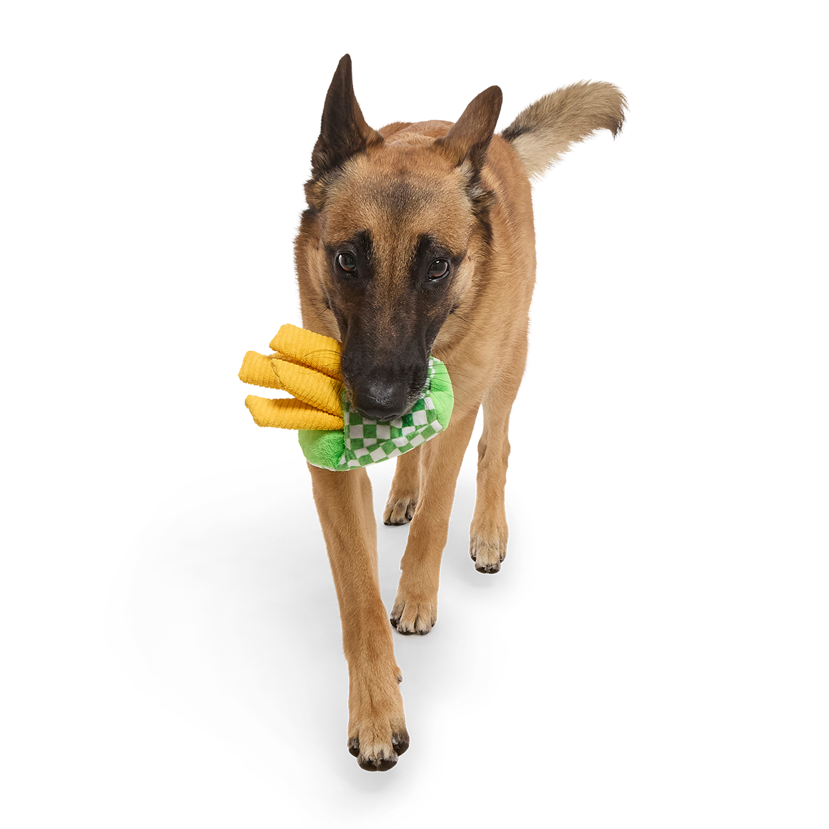 Crinkle Mutt Fries Plush Tug + Enrichment Dog Toy