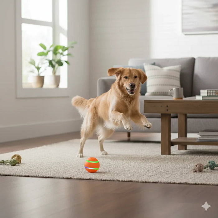 Self-rolling Dog Ball