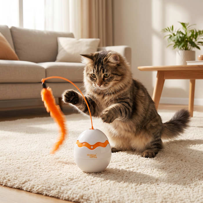 CutyPet™ Wobble Feather Egg