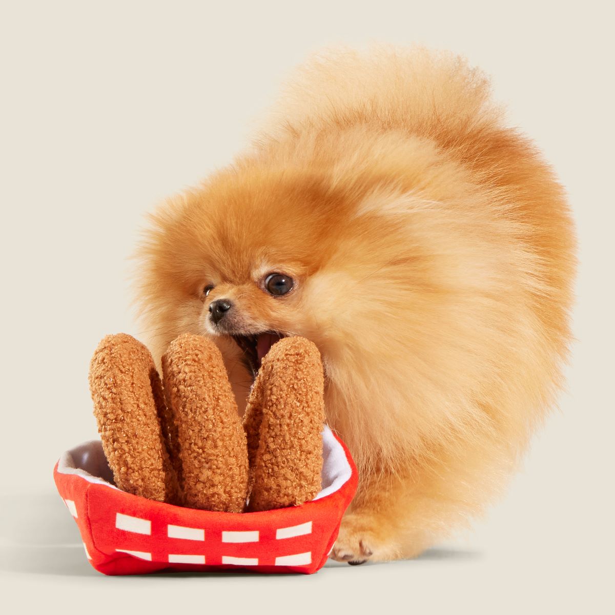 Onion Flings Plush Tug + Enrichment Dog Toy