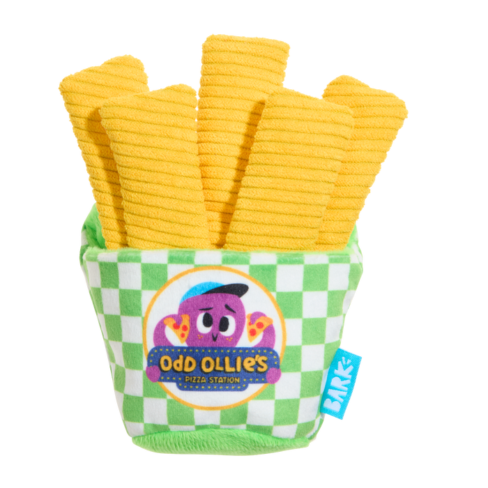Crinkle Mutt Fries Plush Tug + Enrichment Dog Toy